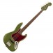 Squier FSR Classic Vibe '60s Jazz Bass, Matching Headstock, Olive - Front