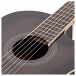 Deluxe Electro Classical Guitar, Cutaway, Trans Black, by Gear4music