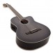 Deluxe Electro Classical Guitar, Cutaway, Trans Black, by Gear4music