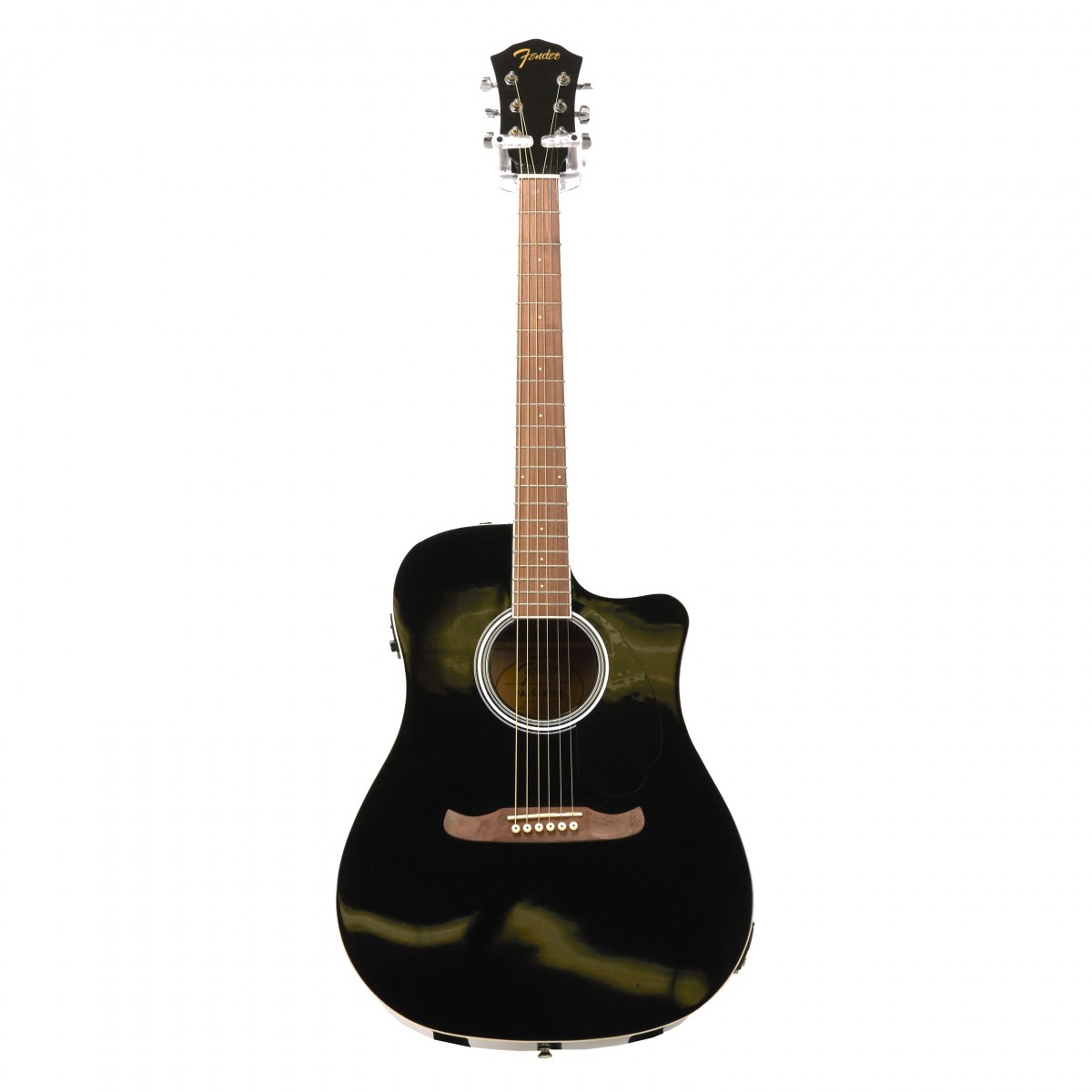Fender FA-125CE Dreadnought Electro Acoustic WN, Black - Secondhand at ...