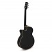 Single Cutaway Electro Acoustic Guitar by Gear4music, Black