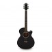 Single Cutaway Electro Acoustic Guitar by Gear4music, Black