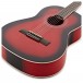 Deluxe 3/4 Classical Guitar, Trans Red Burst, by Gear4music