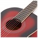 Deluxe 3/4 Classical Guitar, Trans Red Burst, by Gear4music