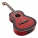 Deluxe 3/4 Classical Guitar, Trans Red Burst, by Gear4music