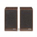 Ruark Sabre-R Bookshelf Speakers (Pair), Fused Walnut - Top-angled grille