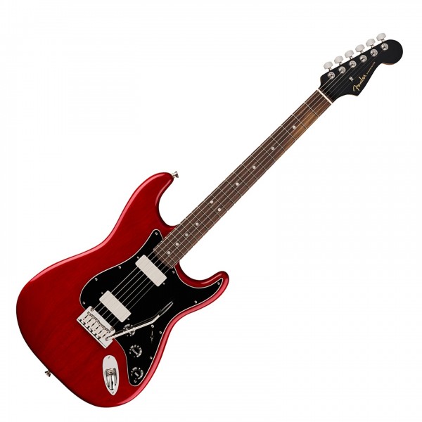 Fender American Professional II Mahogany Collection Stratocaster HH RW, Crimson Transparent - Front