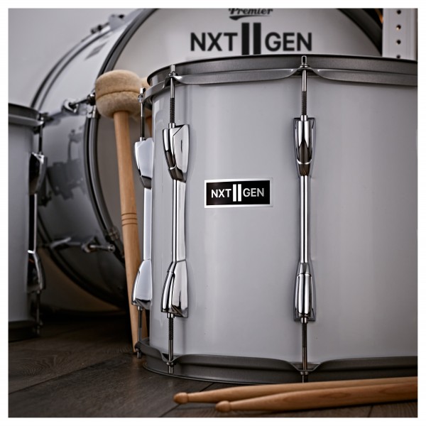 Premier NXT GEN Marching 14" x 12" Tenor Drum, White