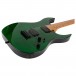 Spira Guitars S-450 TGR Flame Maple, Gloss Trans Green - Body, Angled