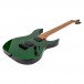 Spira Guitars S-450 TGR Flame Maple, Gloss Trans Green - Full, Angled 1