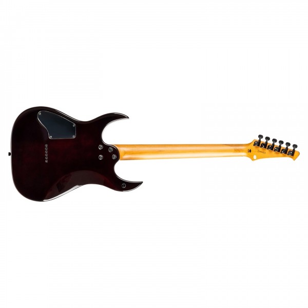 Spira Guitars S-450 TRD Flame Maple, Gloss Trans Red - Back
