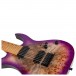 Spira Guitars S-457 TPP Poplar Burl, Gloss Trans Purple - Body, Angled 1