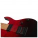 Spira Guitars S-457 TRD Flame Maple, Gloss Trans Red - Body, Angled 1