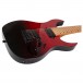 Spira Guitars S-457 TRD Flame Maple, Gloss Trans Red - Body, Angled 2