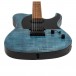 Spira Guitars T-450 TDB Flame Maple, Gloss Trans Blue - Body, Vertical