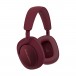 Bowers & Wilkins Px7 S2e Wireless Headphones, Ruby Red - Angled side view