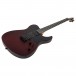 Spira Guitars T-400 MWR, Satin Wine Red - Full, Angled