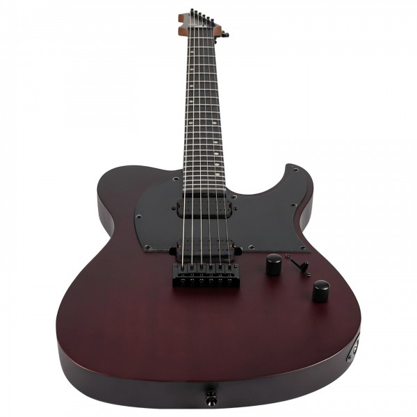 Spira Guitars T-400 MWR, Satin Wine Red - Vertical