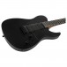 Spira Guitars T-407 MBK, Satin Black - Body, Angled 2