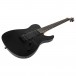 Spira Guitars T-407 MBK, Satin Black - Full, Angled