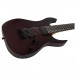 Spira Guitars S-407 MWR, Satin Wine Red - Body, Angled 2