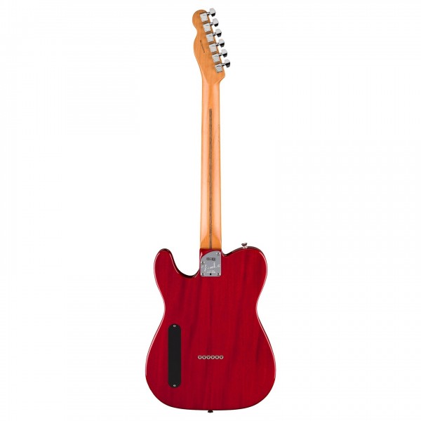 Fender American Professional II Mahogany Collection Cabronita Telecaster RW, Crimson Transparent - Back