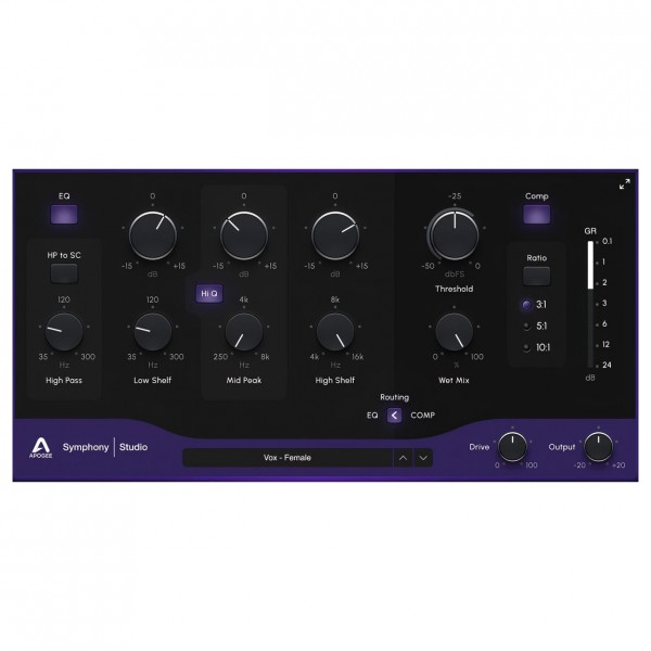 Apogee Symphony Studio 8x8 - Plugin
