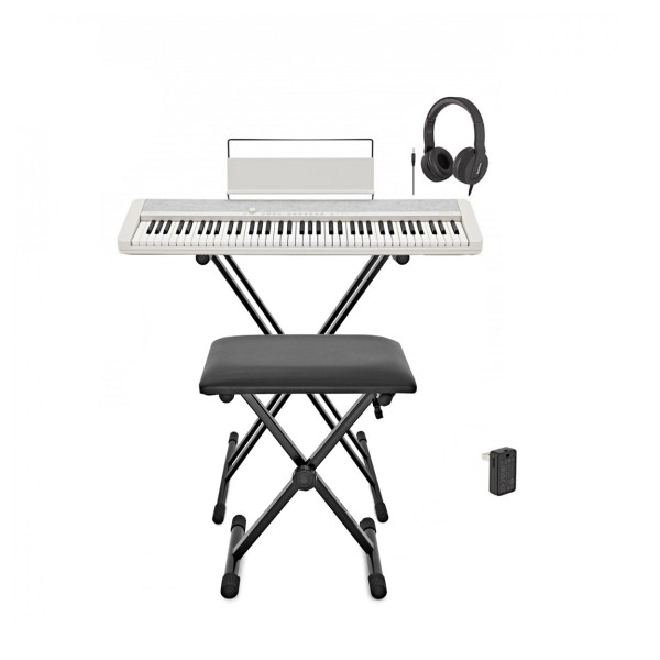 Casio CT-S1 76 Key Portable Keyboard Package, White