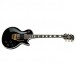 Gibson Custom Les Paul Axcess Custom w/ Ebony Fingerboard Floyd Rose, Gloss Ebony - Front, Angled 2