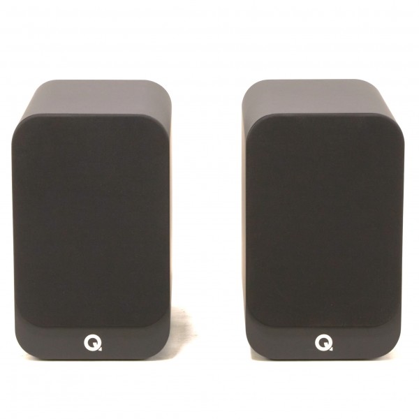 Q Acoustics Q 3030i Bookshelf Speakers (Pair), Carbon Black - Secondhand