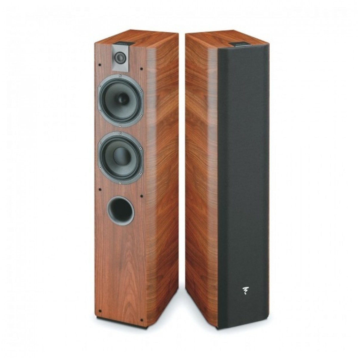 Focal Chorus 716 Walnut 2-1/2 Way Bass Reflex Floorstanding Speaker (Pair) – Nearly New