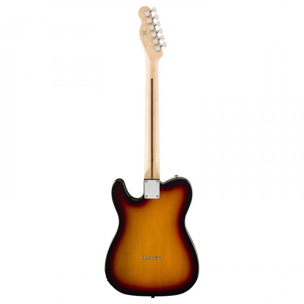 Squier Affinity Series Telecaster Thinline, Maple Fingerboard, White Pickguard, 3-Color Sunburst - Back