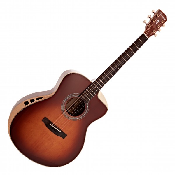 Hartwood Sonata Grand Auditorium Acoustic Guitar RW, Charcoal Stain