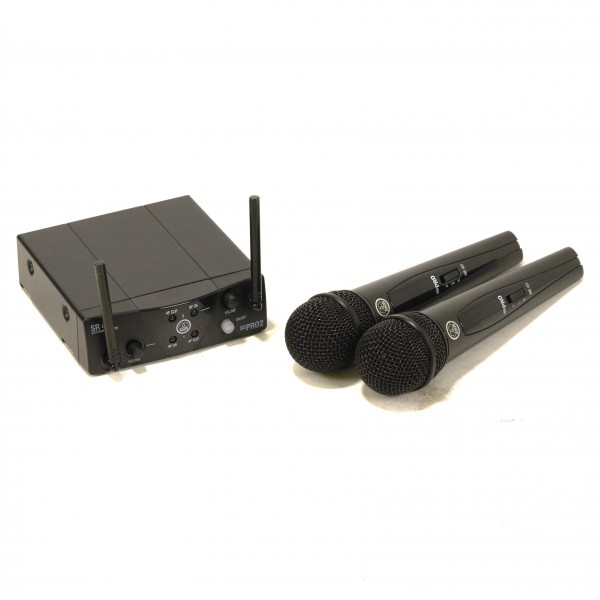 AKG WMS40 Mini Dual Wireless Vocal Microphone System, ISM 2/3 - Secondhand