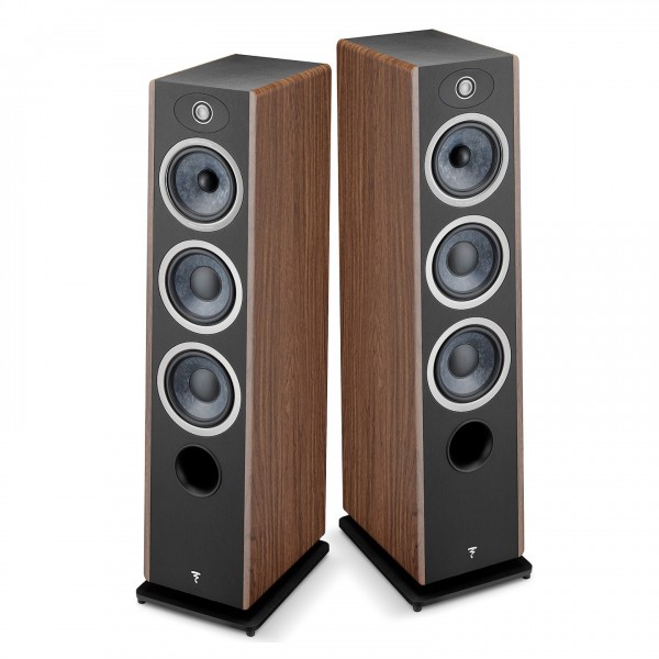 Focal Vestia N2 Floorstanding Speakers (Pair), Dark Wood Front View 2