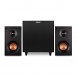 Klipsch KD-400 Powered Speakers and R-8SW Subwoofer Speaker Package