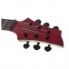 Schecter C-1 SLS Custom, Racing Red - Headstock, Front