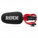 VideoMic Go MK2 with Helix Isolation Mount - Side with Windshield