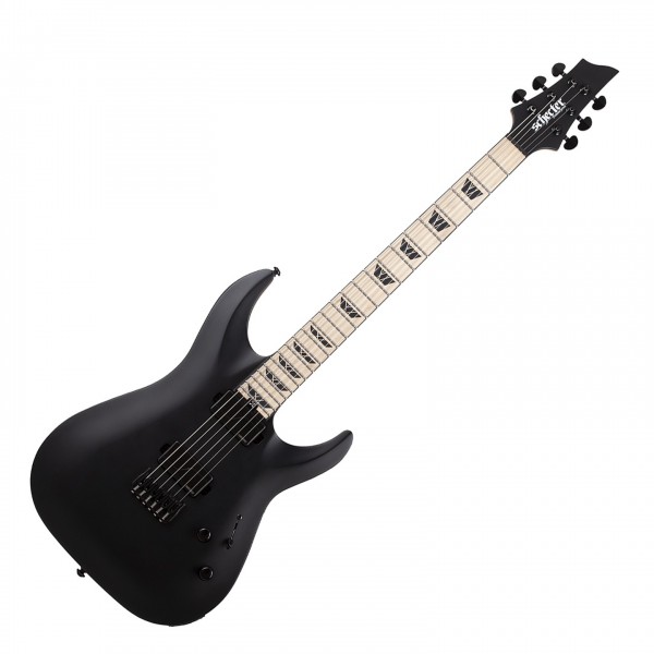 Schecter C-1 SLS Custom, Satin Black - Front