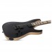 Schecter C-1 SLS Custom, Satin Black - Front, Tilt