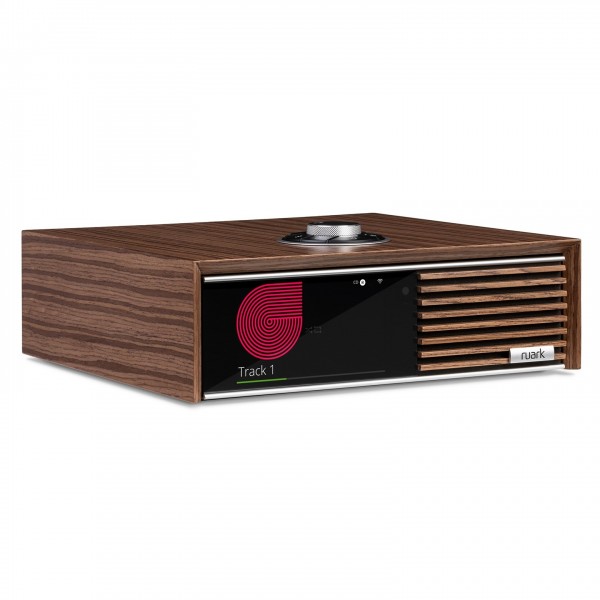 Ruark R610 DAB+ Bluetooth Radio, Fused Walnut Front View