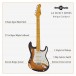 LA Select Guitar by Gear4music, Antique Sunburst