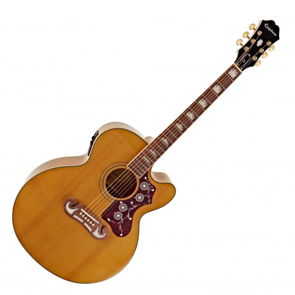 Epiphone EJ-200SCE Electro Acoustic, Vintage Natural