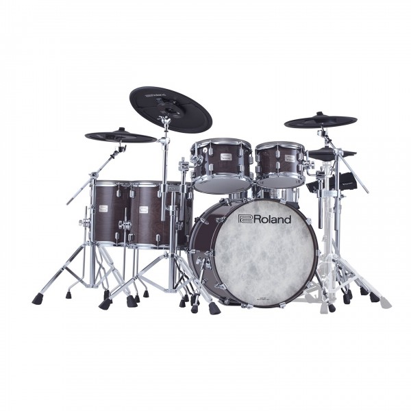 Roland VAD716 V-Drums Acoustic Design Drum Kit, Gloss Ebony