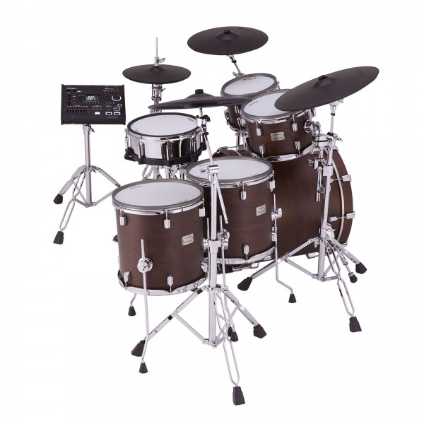 Roland VAD716 V-Drums Acoustic Design Drum Kit, Satin Walnut