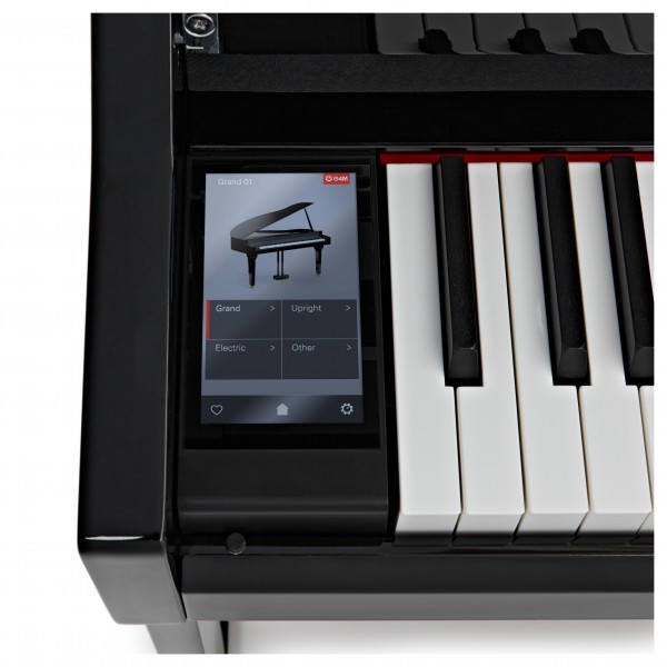 G4M Sonori High Top Digital Piano, Gloss Black