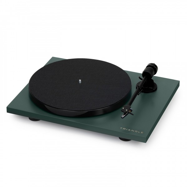 Triangle Lunar 1 Turntable, English Green Front View