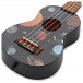 Kala Ukadelic Soprano Ukulele, Spaced Out/Black