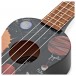 Kala Ukadelic Soprano Ukulele, Spaced Out/Black