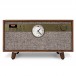 Victrola Century 6-in-1 Turntable with Clock, Walnut - Front